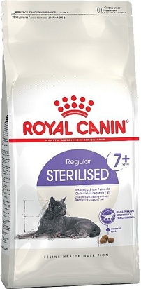 Royal Canin Sterilised 7+, сухой корм для стерилизованных кошек старше 7 лет, 400 г