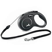 Flexi рулетка New Classic S (до 12 кг) 5 м трос черная