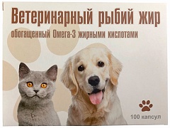 Вака, рыбий жир обогащенный Омега-3 жирными кислотами, 100 капсул