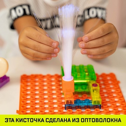 ЭВРИКИ Конструктор блочный-электронный "В мире электроники", 59 схем, 19 деталей