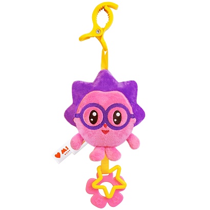 Игрушка-подвеска "Малышарики. Ёжик", на картонке 14*31*5 см.