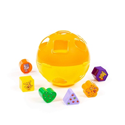 Игрушка развивающая "Оранжевая корова" "Шар" (в сеточке)