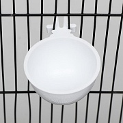 Миска для грызунов и птиц, 30 мл, белая 