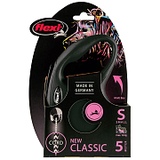 Flexi рулетка New Classic S (до 12 кг) 5 м трос черная