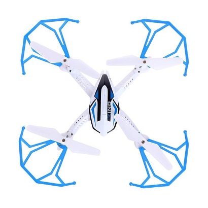 Квадрокоптер радиоуправляемый "SKYDRONE", работает от аккум, синий