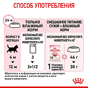 Royal Canin Kitten, влажный корм для котят 4-12 мес, кусочки в желе, 85 г