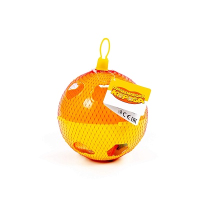 Игрушка развивающая "Оранжевая корова" "Шар" (в сеточке)