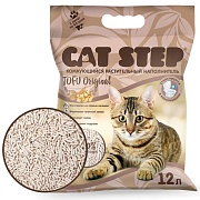 Cat Step Tofu Original, комкующийся растительный наполнитель 