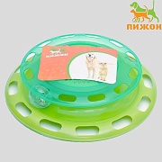 Игровой комплекс для кошек Пижон с отсеками для корма и шариком 