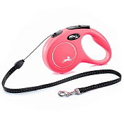 Flexi рулетка New Classic S (до 12 кг) 5 м трос красная