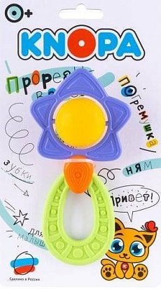Погремушка-прорезыватель "Звезда", Кнопа