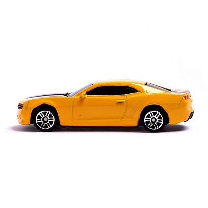 Машина металлическая CHEVROLET CAMARO, 1:64, цвет жёлтый      