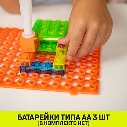 ЭВРИКИ Конструктор блочный-электронный "В мире электроники", 59 схем, 19 деталей