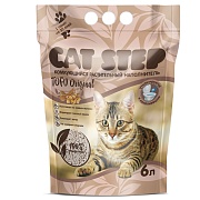 Cat Step Tofu Original, наполнитель растительный (соевые волокна) комкующийся, 6 л 