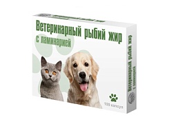 Вака, рыбий жир с ламинарией, 100 капсул