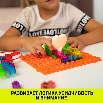 ЭВРИКИ Конструктор блочный-электронный "В мире электроники", 59 схем, 19 деталей