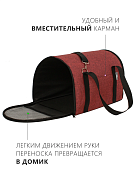 Сумка-переноска IDENTICA св/отр разм. S 39х25х26 Rich Breed СП-31 МЕЛАНЖ БОРДО