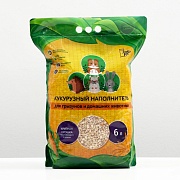 Золотой кот, наполнитель для животных, кукурузный, 6 л