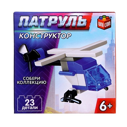UNICON Конструктор Патруль "Патрульный вертолет", 23 детали   