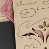 Конструктор из дерева. Кормушка для птиц "Цветочная полянка", 19,5*24,5*0,65 см.