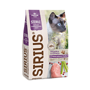 Sirius сухой корм для стерилизованных кошек, индейка и курица 1.5кг