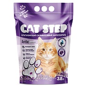 Cat Step Lavender, впитывающий силикагелевый наполнитель, с ароматом лаванды, 3.8 л  