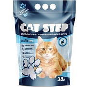 Cat Step Arctic Blue, наполнитель впитывающий силикагелевый, 3,8 л