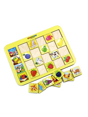 Обучающая игра "Досочки ассоциации №1", 19,5*27,5*0,6 см