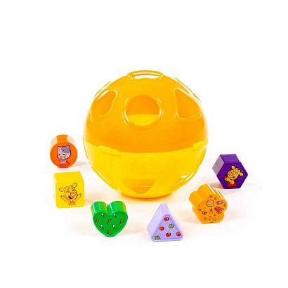 Игрушка развивающая "Оранжевая корова" "Шар" (в сеточке)